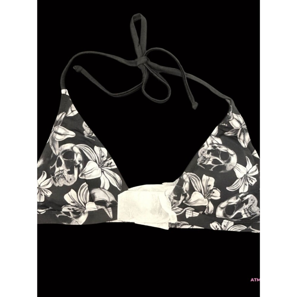 NWT Killstar Harlette's Revenge Skull Floral Pentagram Two-Piece Bikini LG - Picture 8 of 16